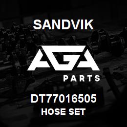 DT77016505 Sandvik HOSE SET | AGA Parts