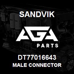 DT77016643 Sandvik MALE CONNECTOR | AGA Parts