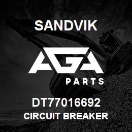 DT77016692 Sandvik CIRCUIT BREAKER | AGA Parts
