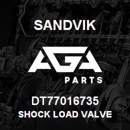 DT77016735 Sandvik SHOCK LOAD VALVE | AGA Parts