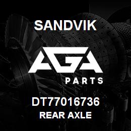 DT77016736 Sandvik REAR AXLE | AGA Parts