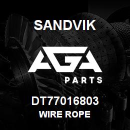 DT77016803 Sandvik WIRE ROPE | AGA Parts