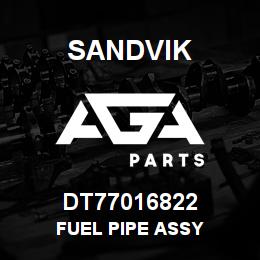 DT77016822 Sandvik FUEL PIPE ASSY | AGA Parts