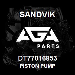 DT77016853 Sandvik PISTON PUMP | AGA Parts