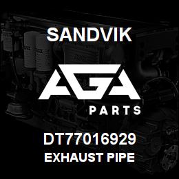 DT77016929 Sandvik EXHAUST PIPE | AGA Parts