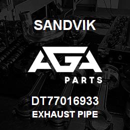 DT77016933 Sandvik EXHAUST PIPE | AGA Parts