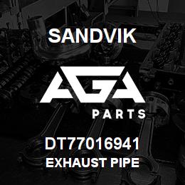 DT77016941 Sandvik EXHAUST PIPE | AGA Parts