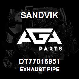 DT77016951 Sandvik EXHAUST PIPE | AGA Parts