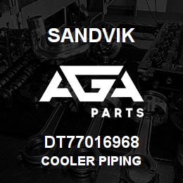 DT77016968 Sandvik COOLER PIPING | AGA Parts