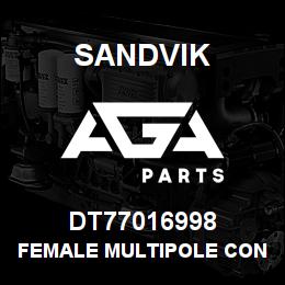 DT77016998 Sandvik FEMALE MULTIPOLE CONNECTOR | AGA Parts