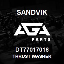 DT77017016 Sandvik THRUST WASHER | AGA Parts