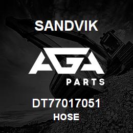 DT77017051 Sandvik HOSE | AGA Parts