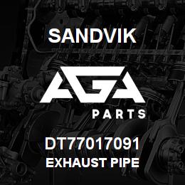 DT77017091 Sandvik EXHAUST PIPE | AGA Parts