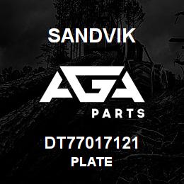 DT77017121 Sandvik PLATE | AGA Parts