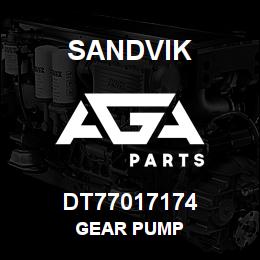 DT77017174 Sandvik GEAR PUMP | AGA Parts
