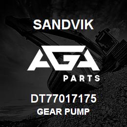 DT77017175 Sandvik GEAR PUMP | AGA Parts