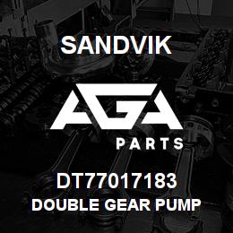 DT77017183 Sandvik DOUBLE GEAR PUMP | AGA Parts