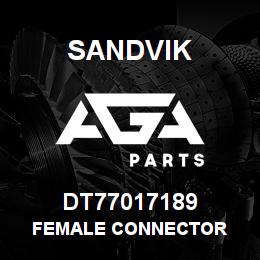 DT77017189 Sandvik FEMALE CONNECTOR | AGA Parts