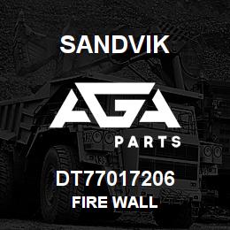 DT77017206 Sandvik FIRE WALL | AGA Parts