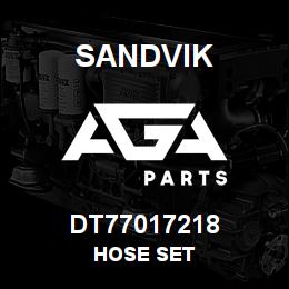 DT77017218 Sandvik HOSE SET | AGA Parts