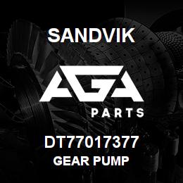 DT77017377 Sandvik GEAR PUMP | AGA Parts