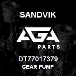 DT77017379 Sandvik GEAR PUMP | AGA Parts