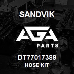 DT77017389 Sandvik HOSE KIT | AGA Parts