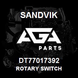 DT77017392 Sandvik ROTARY SWITCH | AGA Parts