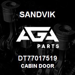 DT77017519 Sandvik CABIN DOOR | AGA Parts