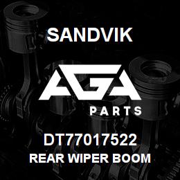 DT77017522 Sandvik REAR WIPER BOOM | AGA Parts
