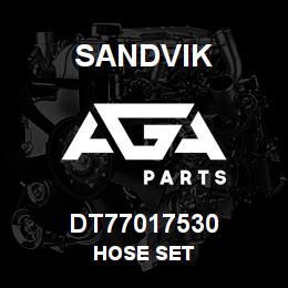 DT77017530 Sandvik HOSE SET | AGA Parts