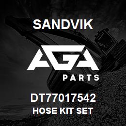 DT77017542 Sandvik HOSE KIT SET | AGA Parts