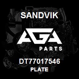 DT77017546 Sandvik PLATE | AGA Parts