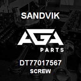DT77017567 Sandvik SCREW | AGA Parts