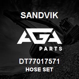 DT77017571 Sandvik HOSE SET | AGA Parts