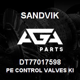 DT77017598 Sandvik PE CONTROL VALVES KIT | AGA Parts