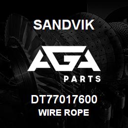 DT77017600 Sandvik WIRE ROPE | AGA Parts