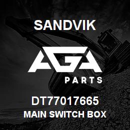 DT77017665 Sandvik MAIN SWITCH BOX | AGA Parts