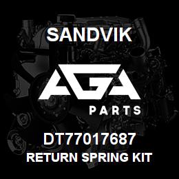 DT77017687 Sandvik RETURN SPRING KIT | AGA Parts