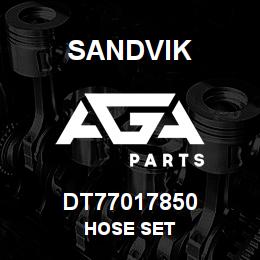 DT77017850 Sandvik HOSE SET | AGA Parts