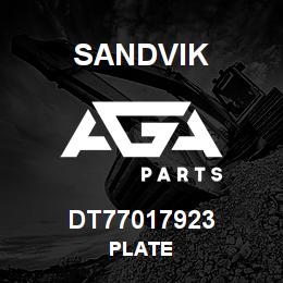 DT77017923 Sandvik PLATE | AGA Parts