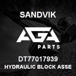 DT77017939 Sandvik HYDRAULIC BLOCK ASSEMBLY | AGA Parts