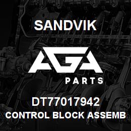 DT77017942 Sandvik CONTROL BLOCK ASSEMBLY | AGA Parts