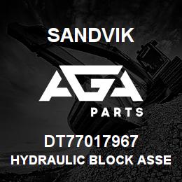DT77017967 Sandvik HYDRAULIC BLOCK ASSEMBLY | AGA Parts