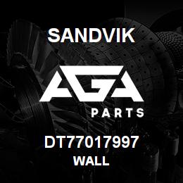 DT77017997 Sandvik WALL | AGA Parts