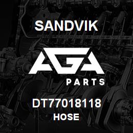 DT77018118 Sandvik HOSE | AGA Parts
