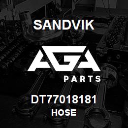 DT77018181 Sandvik HOSE | AGA Parts