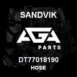 DT77018190 Sandvik HOSE | AGA Parts