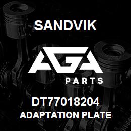 DT77018204 Sandvik ADAPTATION PLATE | AGA Parts