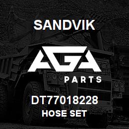 DT77018228 Sandvik HOSE SET | AGA Parts